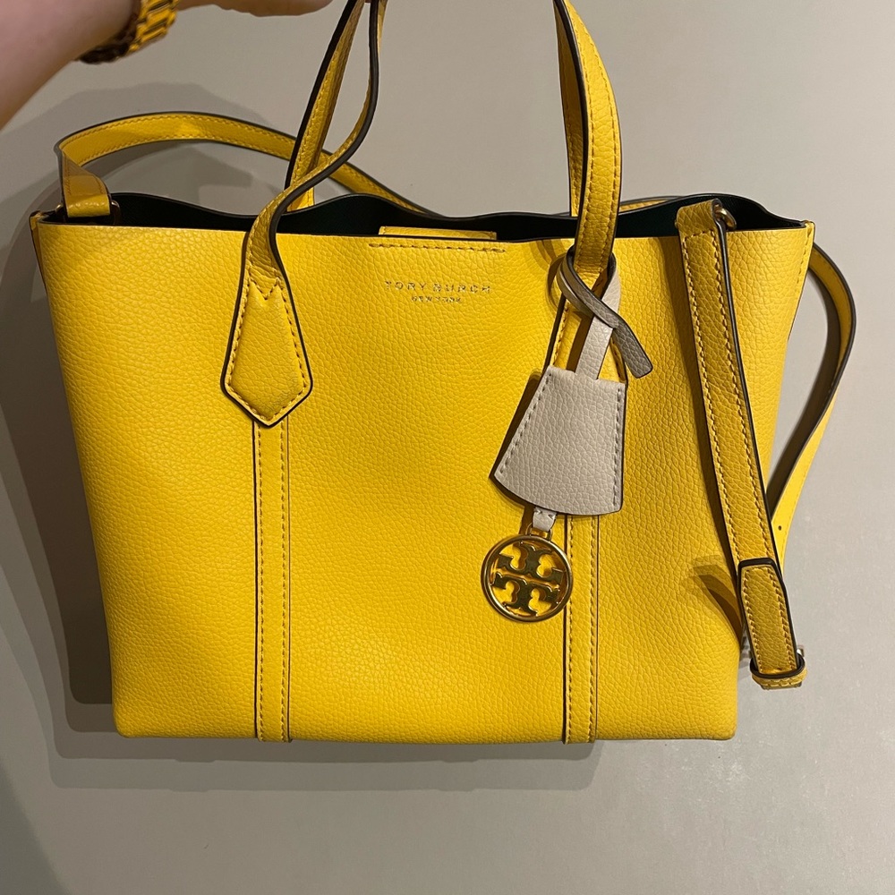 Tory Burch Small Perry Triple- Compartment Tote Bag Crossbody